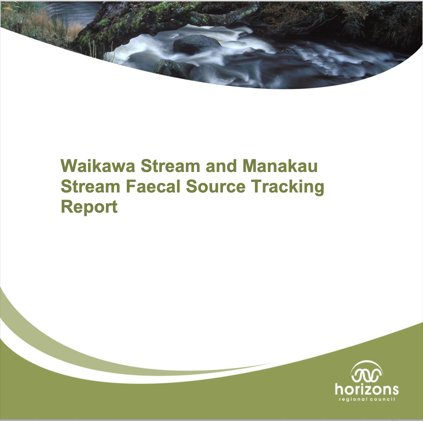 Cover of the report. 